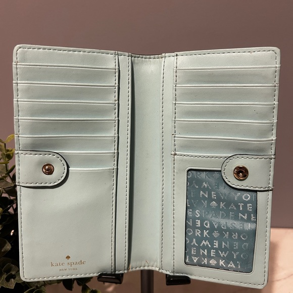 Kate Spade Aqua Leather Wallet - Picture 3 of 3